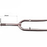 Вилка 28" з різьбою 1" (28,6мм), шток 240мм, V-brake, коричнева