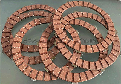 Диски сцепления ИЖ (пробковые, основа металл) (6шт, комплект) SDTW VDK-2
