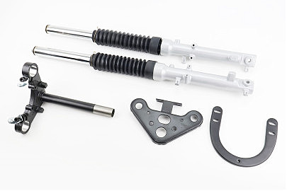 Вилка передняя в сборе + траверсы E-Delta