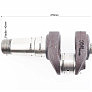 Колінвал R185N/R190N (Dболта-М12x1,5, Dшейки-52mm, H-106mm)