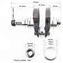 Коленвал ZS1100 + втулки + шестерня (возможен налет)