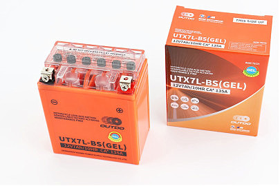 Аккумулятор 12V7Ah UTX7L-BS GEL (L113*W70*H132mm) "МОТО"