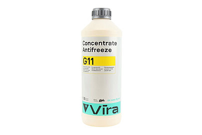 Жидкость охлаждающая концентрат -35°C 1:1 "АНТИФРИЗ G11", жёлтая 1.5kg