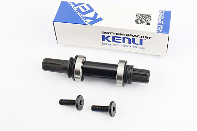 Каретка "шлицы BMX 8T-19мм" 150мм, 2 пром-подшипники (19*37*9), KL-06D (Spanish Type)