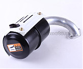 Глушитель м/б 175N/180N (7/9Hp) (с коленом) Zubr AMG