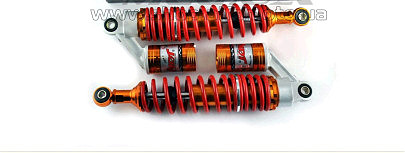 Амортизаторы (пара) универсальные 340mm, газомасляные (красные) KOMATCU (mod.A)