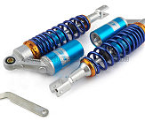 Амортизаторы (пара) универсальные 340mm, газомасляные (синие) KOMATCU (mod.A)