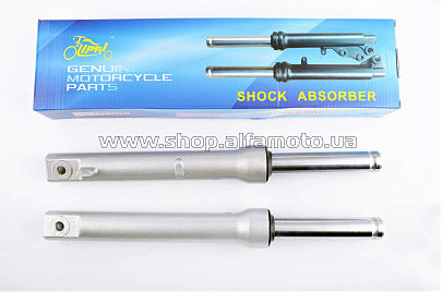 Перья вилки Honda DIO (барабанный тормоз) (серебро) KOMATCU