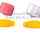 Светоотражатель велосипедный (катафот) (4шт, в асортименте) DS