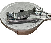 Крышка барабана тормозного (зад) Zongshen, Lifan 125/150 (под спицованый диск) (+колодки)