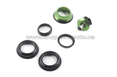 Подшипники рулевой колонки велосипеда (удлиненные, зеленые) REKO