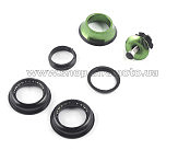 Подшипники рулевой колонки велосипеда (удлиненные, зеленые) REKO