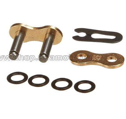 Замок цепи 520H O-Ring (сальниковый, желтый) RES
