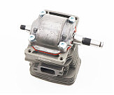 Цилиндр, к-кт (цпг) MS-180 38мм (палец 10мм), чёрный + коленвал + свеча в сборе