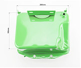 Бак топливный R175A/R180NM, 260x190x165mm, выступ. горловина, отверстие под шланг топливный