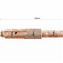 Вал первичный редуктора фрезы L-252mm, d-22/25/35/34/25mm, под подшипник 6205, ZUBR &mdash; Q12E NEW