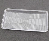 Стекло передней фары (195x100mm) R195NM (пластик)