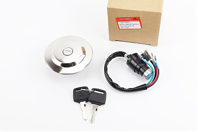 Замки к-кт (зажигания + крышка бака круглая) ALPHA RX