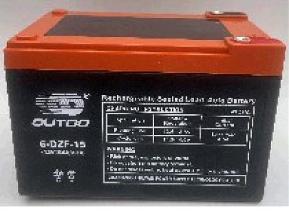 АКБ 12V 15А AGM (пастовый) (151х100х100) 6DZF-15 (электро велосипед) OUTDO VDK