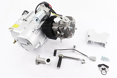 Двигун мопедний в зборі 110куб (Active) — "автомат"