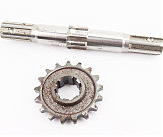 Редуктор фрезы R175/180N/190N/195N - Вал вторичный + звезда Z-17 81-1, 101-2