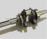 Коленвал м/б 177F (9Hp) (под шпонку, ?25mm) (c шестернями и подшипником) ST