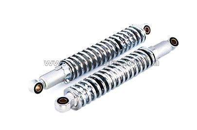 Амортизаторы (пара) МИНСК 345mm, регулируемые (хром) VDK