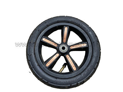 Колесо для детских колясок 200-45 . чер, 5 лучей (колесо + камера + покрышка + подшипник) LTK