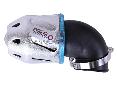 Фильтр воздушный (нулевик) ?42mm, 45*, пуля (серебро) AMG-2