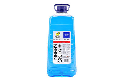 Рідина для очищення скла -20°С (в бачок омивача) "Морський бриз", зелена 4,2L