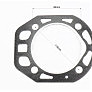 Прокладка головки цилиндра R180NM-80mm, к-кт 2шт (вн. кольцо с выступом)