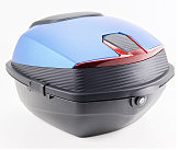 Кофр середній (пластмасовий) 430*400*290мм, синій з вставкою 