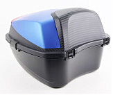 Кофр средний (пластмассовый) 430*400*290мм, синий с вставкой 