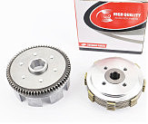 Сцепление, маховик в сборе (4 болта, маховик 70T) CB-125cc