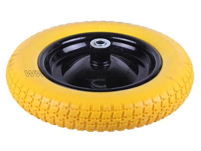 Колесо   3,00 -8   TL   (бескамерное, под ось D-16мм )   (желтое) AMG