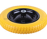 Колесо   3,00 -8   TL   (бескамерное, под ось D-16мм )   (желтое) AMG