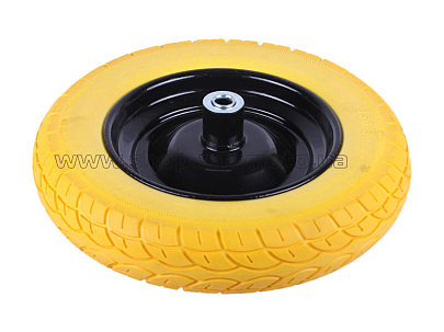 Колесо   3,50 -8   TL   (бескамерное, под ось d-16мм)   (желтое) AMG