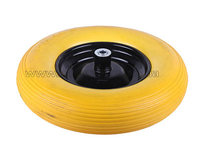 Колесо   4,00 -8   TL   (бескамерное, под ось d-16мм)   (желтое) AMG