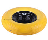 Колесо   4,00 -8   TL   (бескамерное, под ось d-16мм)   (желтое) AMG