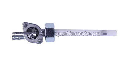 Кран топливный   Alpha   (гайка ?14mm, штуцер 180*) AMG-2