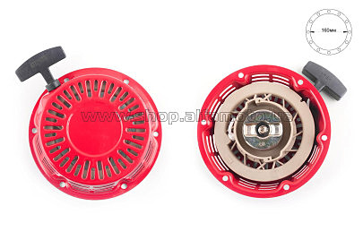 Стартер ручной (в сборе) м/б, бензогенератора   168F/170F   (6,5/7Hp, D-170mm) 2-3,5 Кв AMG-4
