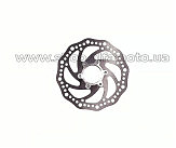 Диск тормозной   велосипедный   (mod:BL-028, ?140mm, на 6 болтов)    (+переходник) BBC-2