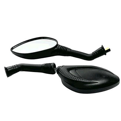 Зеркала   Honda DIO   с карбоновой вставкой капли, м8 длинная ножка в чехле резиновом BBC