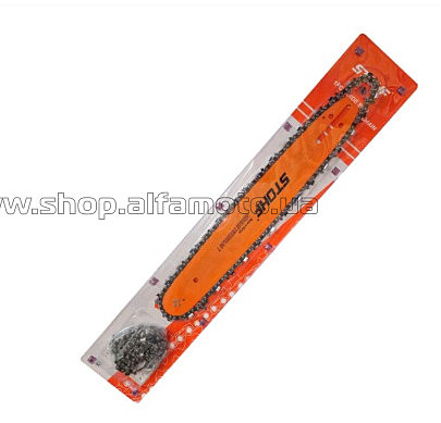 Шина пильная + 2 цепи    3/8, 1.3mm, 52зв, RS  14 (35см) для Partner 350-401 KOSA