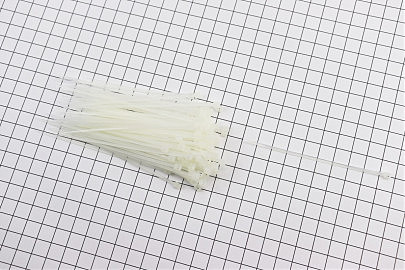 Хомут-стяжка пластик белый 2,5мм*100мм- 100шт