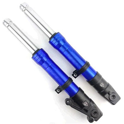 Перья вилки   Honda DIO   (дисковый тормоз, гидравлические)   (синие) BBC