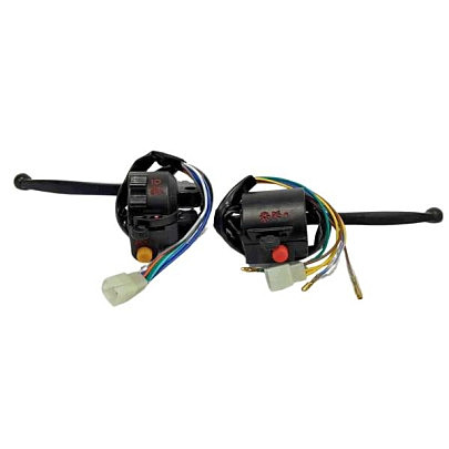 Блоки кнопок руля   (пара) Alpha (черные, рычаги, крепление, под фишки) BBC