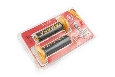 Ручки руля (черно-желтые) YMH