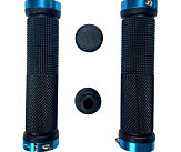 Ручки руля 130мм с зажимом Lock-On с двух сторон, чёрно-синие FL-426 Shunfeng BBC