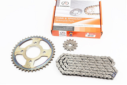 BOXER BM/ВМX 150cc Звезды, цепь к-кт &mdash; 428H-122L+42T+14T "каленая"